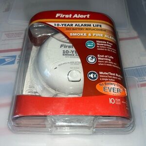 New First Alert 10 Year Smoke & Fire Alarm Detector Lithium Battery SA340CN